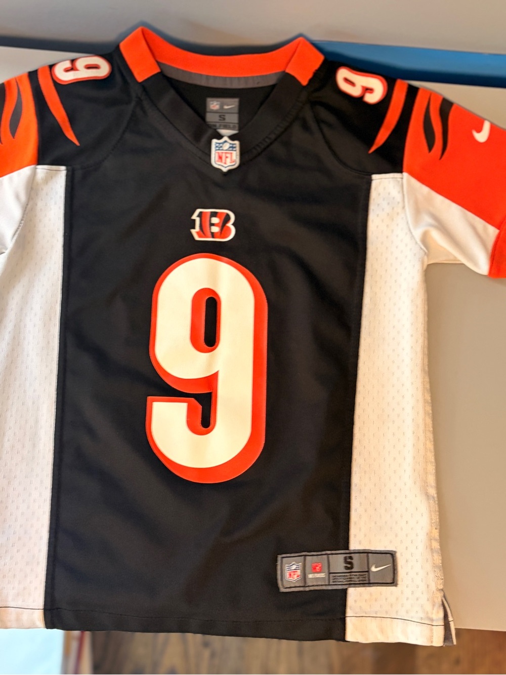 NFL Cincinnati Bengals Kids Black Orange #9 Jersey